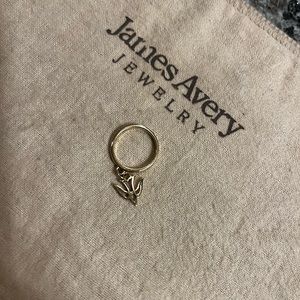 14k gold retired James Avery Holy Spirit charm ring